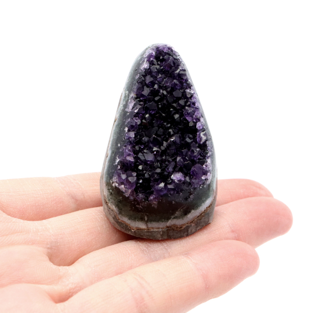 アメジスト クラスター 側面磨き AAA ドゥルーザ 紫水晶 置き物 原石 ウルグアイ産 天然石 1点物 2月 誕生石 天然石 amethyst