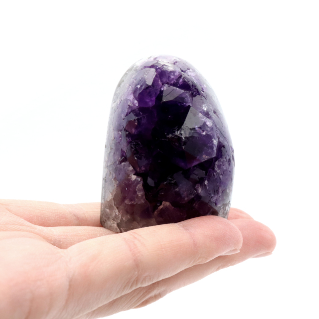 アメジスト クラスター 側面磨き AAA ドゥルーザ 紫水晶 置き物 原石 ウルグアイ産 天然石 1点物 2月 誕生石 天然石 amethyst