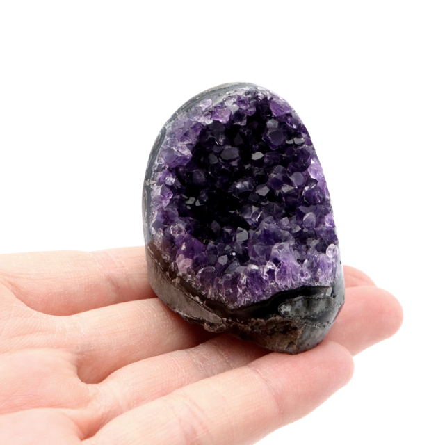 アメジスト クラスター 側面磨き AAA ドゥルーザ 紫水晶 置き物 原石 ウルグアイ産 天然石 1点物 2月 誕生石 天然石 amethyst
