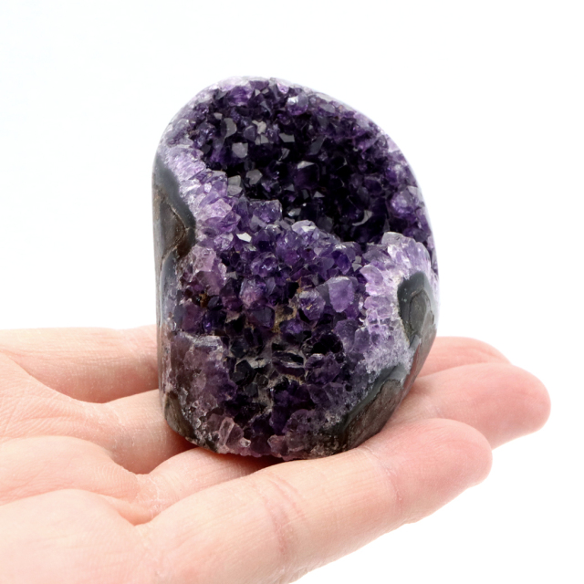 アメジスト クラスター 側面磨き AAA ドゥルーザ 紫水晶 置き物 原石 ウルグアイ産 天然石 1点物 2月 誕生石 天然石 amethyst
