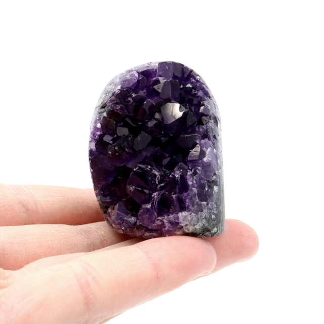 アメジスト クラスター 側面磨き AAA ドゥルーザ 紫水晶 置き物 原石 ウルグアイ産 天然石 1点物 2月 誕生石 天然石 amethyst