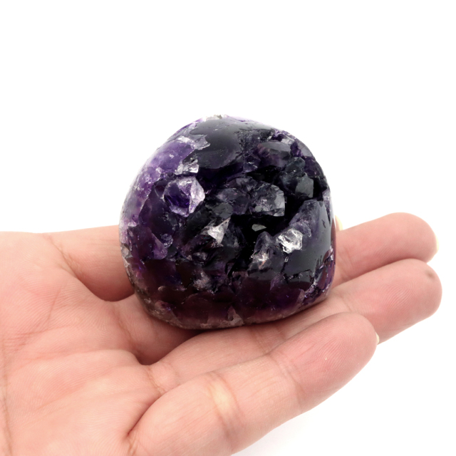 アメジスト クラスター 側面磨き AAA ドゥルーザ 紫水晶 置き物 原石 ウルグアイ産 天然石 1点物 2月 誕生石 天然石 amethyst