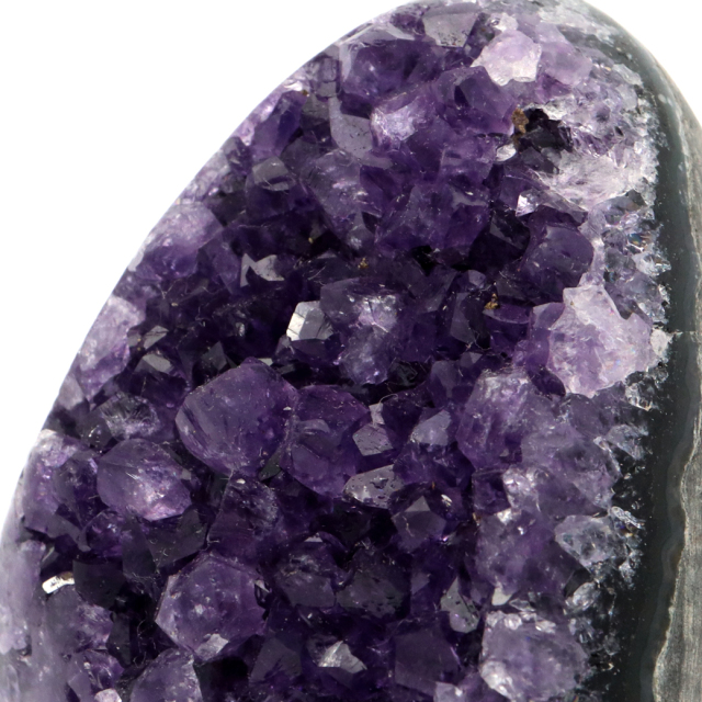 アメジスト クラスター 側面磨き AAA ドゥルーザ 紫水晶 置き物 原石 ウルグアイ産 天然石 1点物 2月 誕生石 天然石 amethyst
