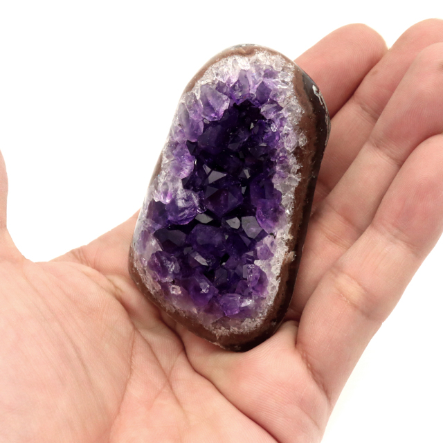 アメジスト クラスター 側面磨き AAA ドゥルーザ 紫水晶 置き物 原石 ウルグアイ産 天然石 1点物 2月 誕生石 天然石 amethyst