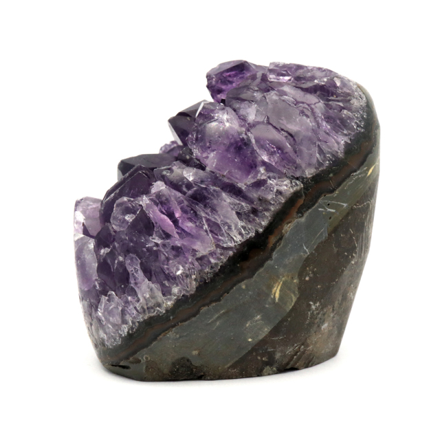アメジスト クラスター 側面磨き AAA ドゥルーザ 紫水晶 置き物 原石 ウルグアイ産 天然石 1点物 2月 誕生石 天然石 amethyst