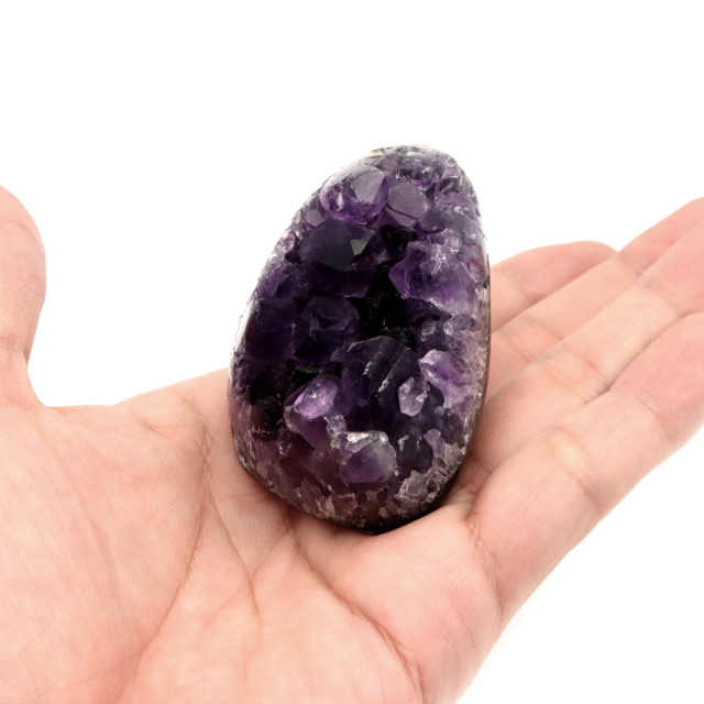 アメジスト クラスター 側面磨き AAA ドゥルーザ 紫水晶 置き物 原石 ウルグアイ産 天然石 1点物 2月 誕生石 天然石 amethyst