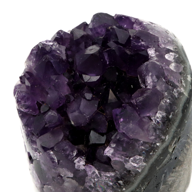 アメジスト クラスター 側面磨き AAA ドゥルーザ 紫水晶 置き物 原石 ウルグアイ産 天然石 1点物 2月 誕生石 天然石 amethyst