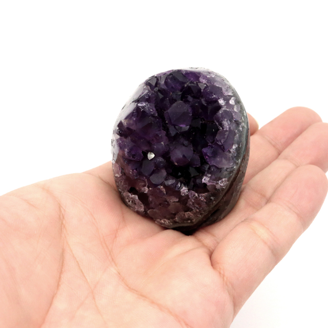 アメジスト クラスター 側面磨き AAA ドゥルーザ 紫水晶 置き物 原石 ウルグアイ産 天然石 1点物 2月 誕生石 天然石 amethyst