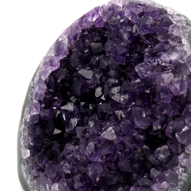 アメジスト クラスター 側面磨き AAA ドゥルーザ 紫水晶 置き物 原石 ウルグアイ産 天然石 1点物 2月 誕生石 天然石 amethyst