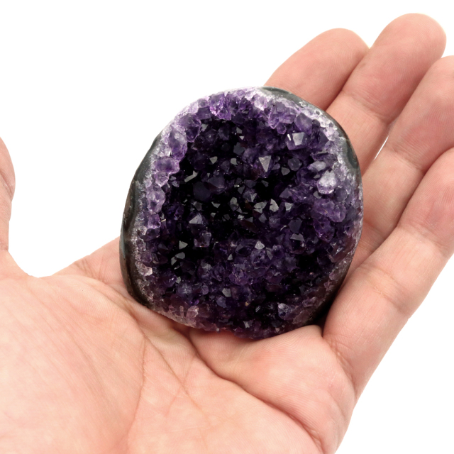 アメジスト クラスター 側面磨き AAA ドゥルーザ 紫水晶 置き物 原石 ウルグアイ産 天然石 1点物 2月 誕生石 天然石 amethyst