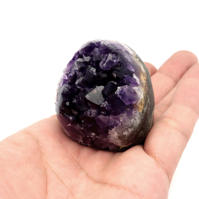 アメジスト クラスター 側面磨き AAA ドゥルーザ 紫水晶 置き物 原石 ウルグアイ産 天然石 1点物 2月 誕生石 天然石 amethyst