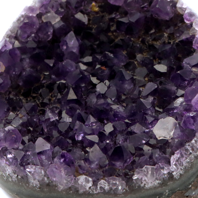 アメジスト クラスター 側面磨き AAA ドゥルーザ 紫水晶 置き物 原石 ウルグアイ産 天然石 1点物 2月 誕生石 天然石 amethyst