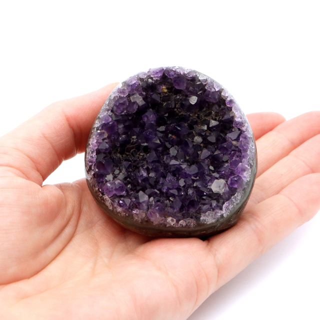 アメジスト クラスター 側面磨き AAA ドゥルーザ 紫水晶 置き物 原石 ウルグアイ産 天然石 1点物 2月 誕生石 天然石 amethyst