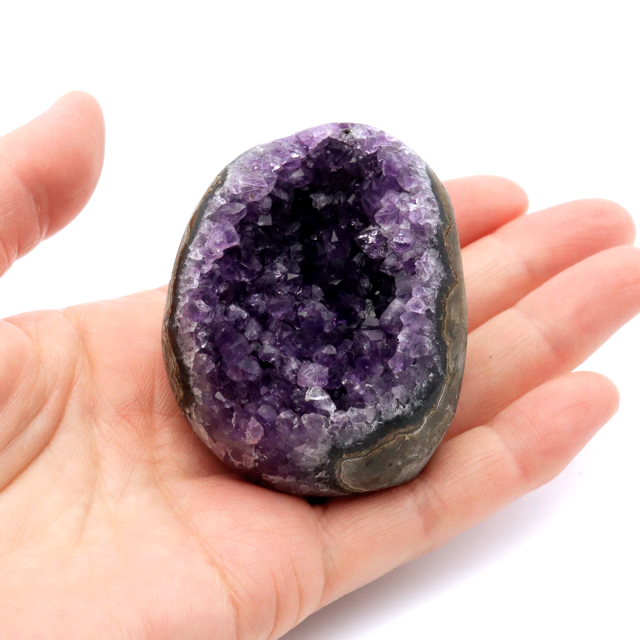アメジスト クラスター 側面磨き AAA ドゥルーザ 紫水晶 置き物 原石 ウルグアイ産 天然石 1点物 2月 誕生石 天然石 amethyst