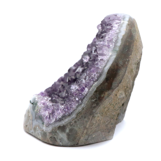 アメジスト クラスター 側面磨き AAA ドゥルーザ 紫水晶 置き物 原石 ウルグアイ産 天然石 1点物 2月 誕生石 天然石 amethyst