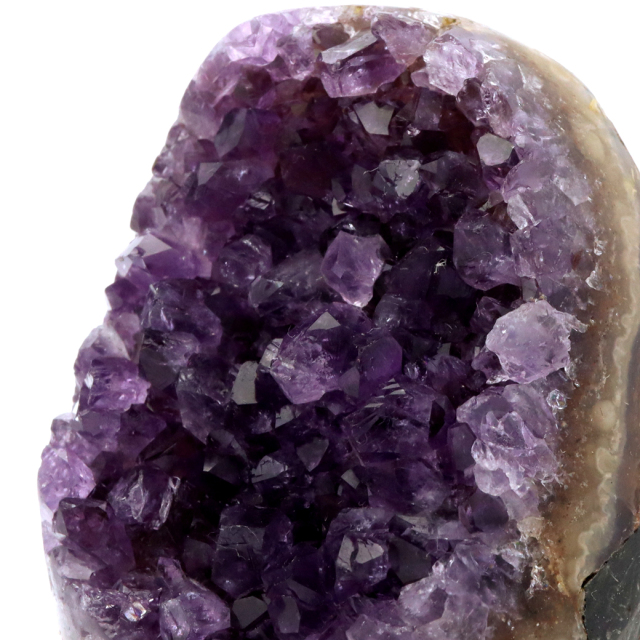アメジスト クラスター 側面磨き AAA ドゥルーザ 紫水晶 置き物 原石 ウルグアイ産 天然石 1点物 2月 誕生石 天然石 amethyst