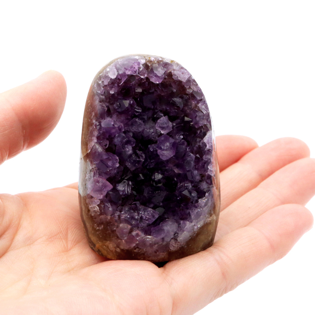 アメジスト クラスター 側面磨き AAA ドゥルーザ 紫水晶 置き物 原石 ウルグアイ産 天然石 1点物 2月 誕生石 天然石 amethyst