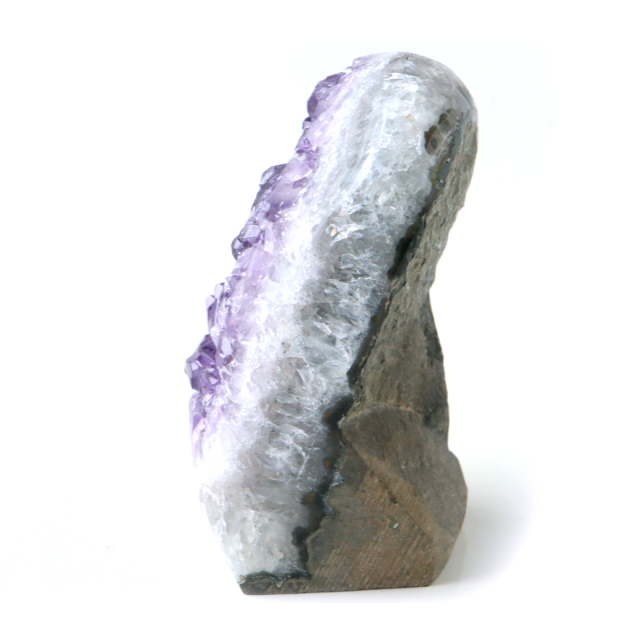 アメジスト クラスター 側面磨き AAA ドゥルーザ 紫水晶 置き物 原石 ウルグアイ産 天然石 1点物 2月 誕生石 天然石 amethyst