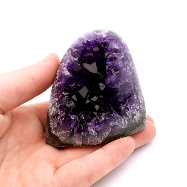 アメジスト クラスター 側面磨き 紫水晶 置き物 原石 ウルグアイ産 天然石 AAA 1点物 2月 誕生石