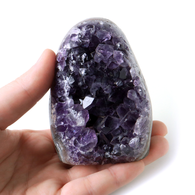 アメジスト クラスター 側面磨き AAA ドゥルーザ 紫水晶 置き物 原石 ウルグアイ産 天然石 1点物 2月 誕生石 天然石 amethyst