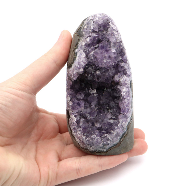 アメジスト クラスター 側面磨き AAA ドゥルーザ 紫水晶 置き物 原石 ウルグアイ産 天然石 1点物 2月 誕生石 天然石 amethyst