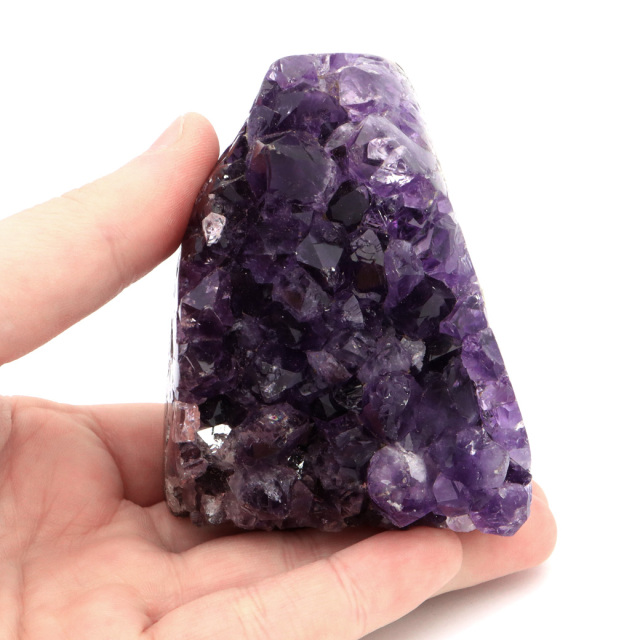 アメジスト クラスター 側面磨き AAA ドゥルーザ 紫水晶 置き物 原石 ウルグアイ産 天然石 1点物 2月 誕生石 天然石 amethyst