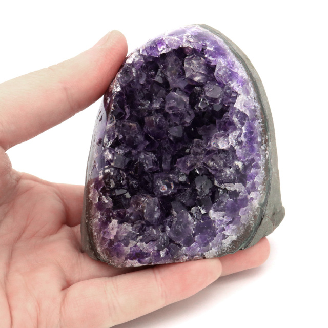 アメジスト クラスター 側面磨き AAA ドゥルーザ 紫水晶 置き物 原石 ウルグアイ産 天然石 1点物 2月 誕生石 天然石 amethyst