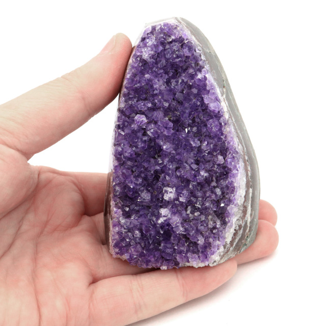 アメジスト クラスター 側面磨き AAA ドゥルーザ 紫水晶 置き物 原石 ウルグアイ産 天然石 1点物 2月 誕生石 天然石 amethyst