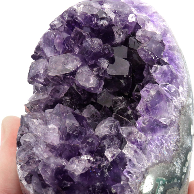 アメジスト クラスター 側面磨き AAA ドゥルーザ 紫水晶 置き物 原石 ウルグアイ産 天然石 1点物 2月 誕生石 天然石 amethyst