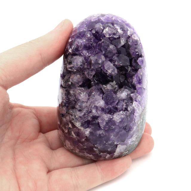アメジスト クラスター 側面磨き AAA ドゥルーザ 紫水晶 置き物 原石 ウルグアイ産 天然石 1点物 2月 誕生石 天然石 amethyst