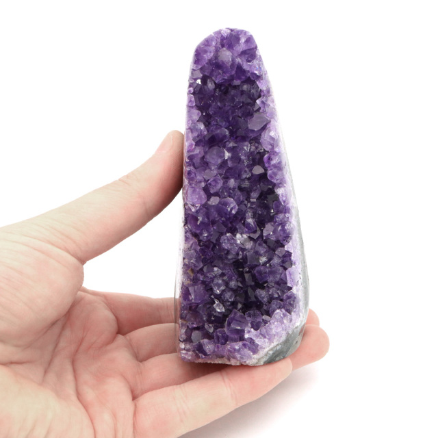アメジスト クラスター 側面磨き AAA ドゥルーザ 紫水晶 置き物 原石 ウルグアイ産 天然石 1点物 2月 誕生石 天然石 amethyst