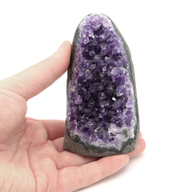 アメジスト クラスター 側面磨き AAA ドゥルーザ 紫水晶 置き物 原石 ウルグアイ産 天然石 1点物 2月 誕生石 天然石 amethyst