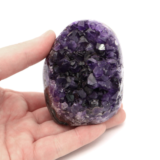 アメジスト クラスター 側面磨き AAA ドゥルーザ 紫水晶 置き物 原石 ウルグアイ産 天然石 1点物 2月 誕生石 天然石 amethyst