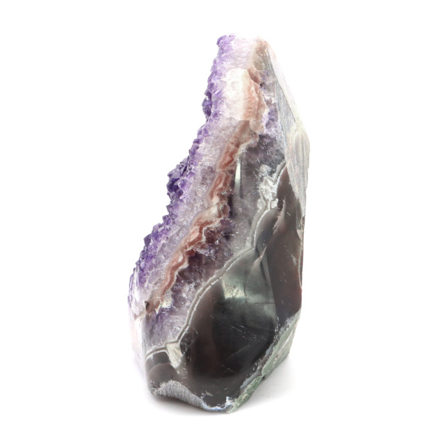 アメジスト クラスター 側面磨き AAA ドゥルーザ 紫水晶 置き物 原石 ウルグアイ産 天然石 1点物 2月 誕生石 天然石 amethyst