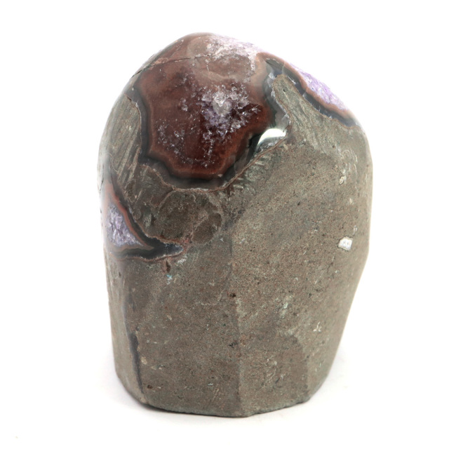 アメジスト クラスター 側面磨き AAA ドゥルーザ 紫水晶 置き物 原石 ウルグアイ産 天然石 1点物 2月 誕生石 天然石 amethyst