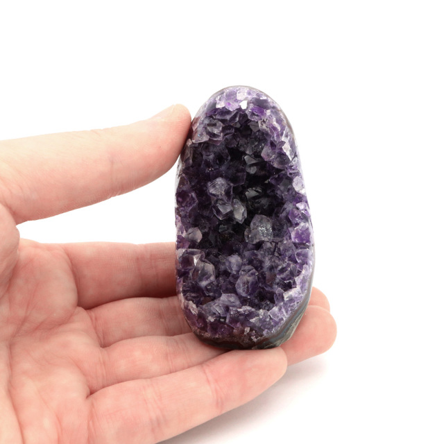 アメジスト クラスター 側面磨き AAA ドゥルーザ 紫水晶 置き物 原石 ウルグアイ産 天然石 1点物 2月 誕生石 天然石 amethyst