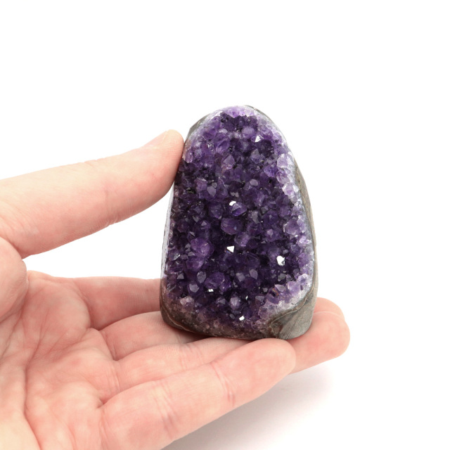 アメジスト クラスター 側面磨き AAA ドゥルーザ 紫水晶 置き物 原石 ウルグアイ産 天然石 1点物 2月 誕生石 天然石 amethyst
