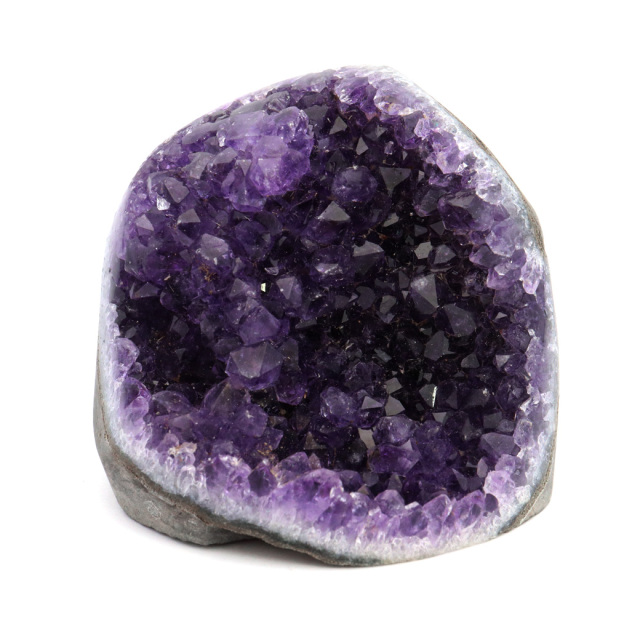アメジスト クラスター 側面磨き AAA ドゥルーザ 紫水晶 置き物 原石 ウルグアイ産 天然石 1点物 2月 誕生石 天然石 amethyst