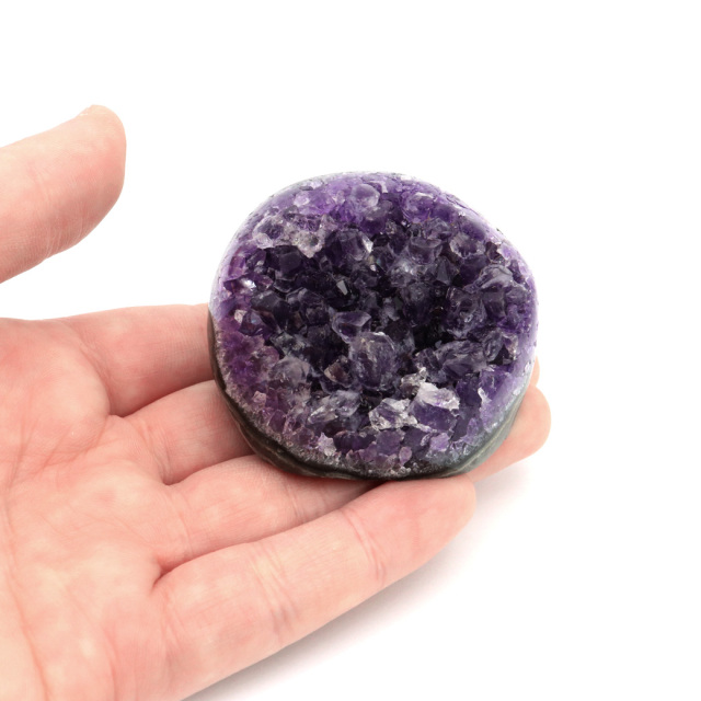 アメジスト クラスター 側面磨き AAA ドゥルーザ 紫水晶 置き物 原石 ウルグアイ産 天然石 1点物 2月 誕生石 天然石 amethyst