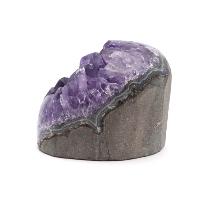 アメジスト クラスター 側面磨き AAA ドゥルーザ 紫水晶 置き物 原石 ウルグアイ産 天然石 1点物 2月 誕生石 天然石 amethyst