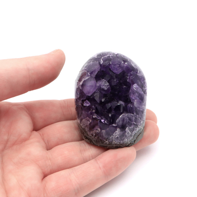 アメジスト クラスター 側面磨き AAA ドゥルーザ 紫水晶 置き物 原石 ウルグアイ産 天然石 1点物 2月 誕生石 天然石 amethyst