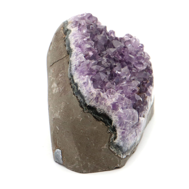 アメジスト クラスター 側面磨き AAA ドゥルーザ 紫水晶 置き物 原石 ウルグアイ産 天然石 1点物 2月 誕生石 天然石 amethyst