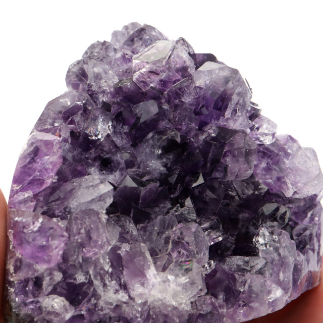 アメジスト クラスター 側面磨き AAA ドゥルーザ 紫水晶 置き物 原石 ウルグアイ産 天然石 1点物 2月 誕生石 天然石 amethyst