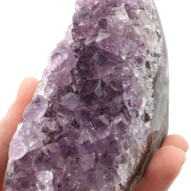 アメジスト クラスター 側面磨き AAA ドゥルーザ 紫水晶 置き物 原石 ウルグアイ産 天然石 1点物 2月 誕生石 天然石 amethyst