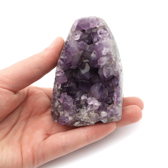 アメジスト クラスター 側面磨き AAA ドゥルーザ 紫水晶 置き物 原石 ウルグアイ産 天然石 1点物 2月 誕生石 天然石 amethyst