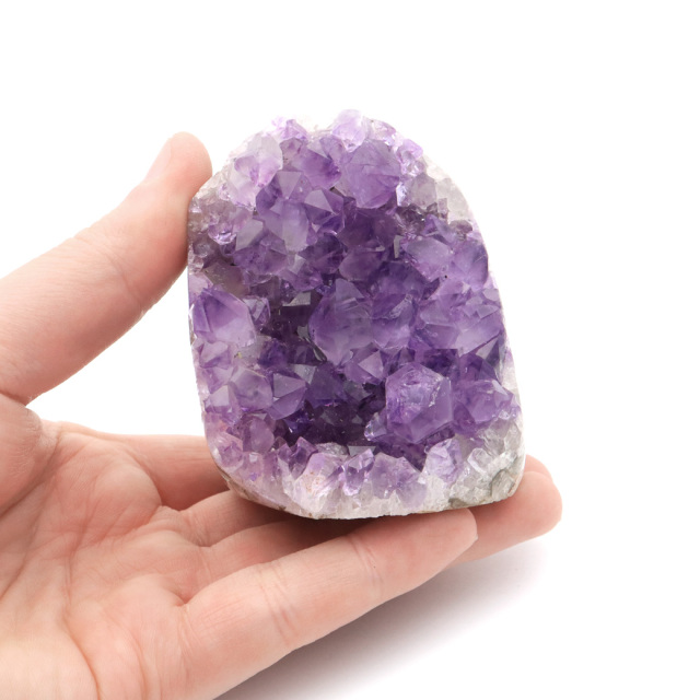アメジスト クラスター 側面磨き AAA ドゥルーザ 紫水晶 置き物 原石 ウルグアイ産 天然石 1点物 2月 誕生石 天然石 amethyst