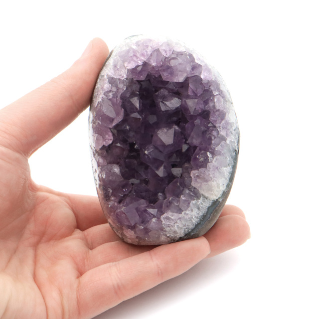 アメジスト クラスター 側面磨き AAA ドゥルーザ 紫水晶 置き物 原石 ウルグアイ産 天然石 1点物 2月 誕生石 天然石 amethyst