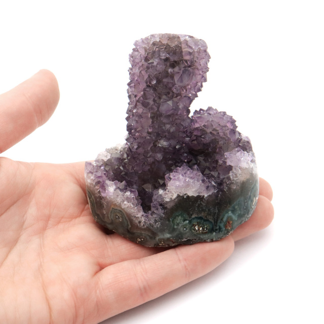カクタス アメジスト スピリットクォーツ AAA スタラクタイト 紫水晶 置き物 原石 243g ウルグアイ産 天然石 1点物 2月 誕生石