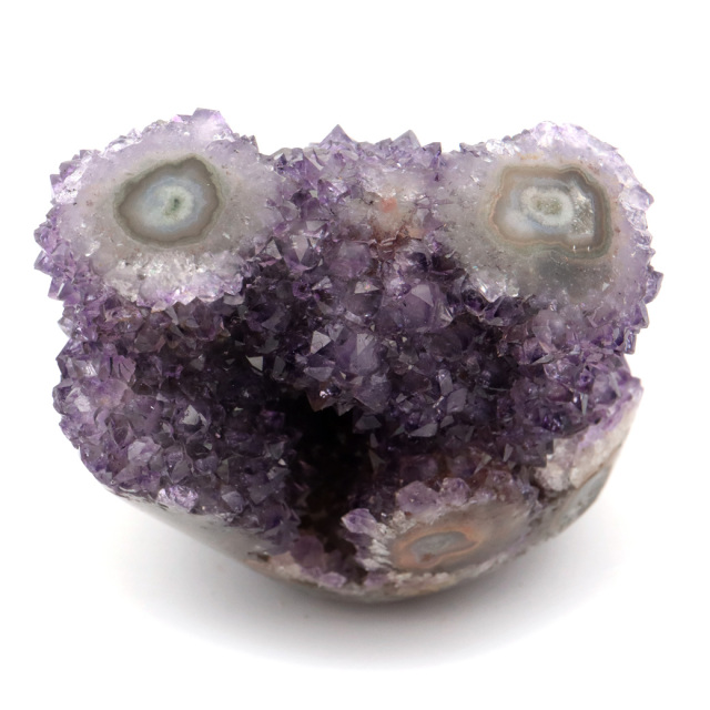 カクタス アメジスト スピリットクォーツ AAA フラワー スタラクタイト 紫水晶 置き物 原石 385g ウルグアイ産 天然石 1点物 2月 誕生石