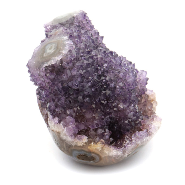 カクタス アメジスト スピリットクォーツ AAA フラワー スタラクタイト 紫水晶 置き物 原石 385g ウルグアイ産 天然石 1点物 2月 誕生石